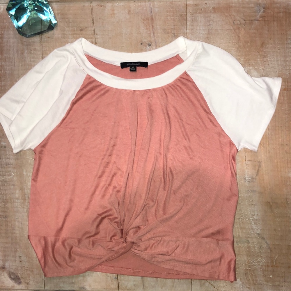 classic juniors t-shirt with a knot it the front.